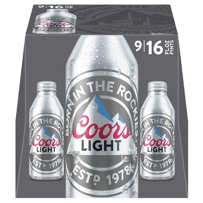 COORS LT ALU 16OZ CN 2/9