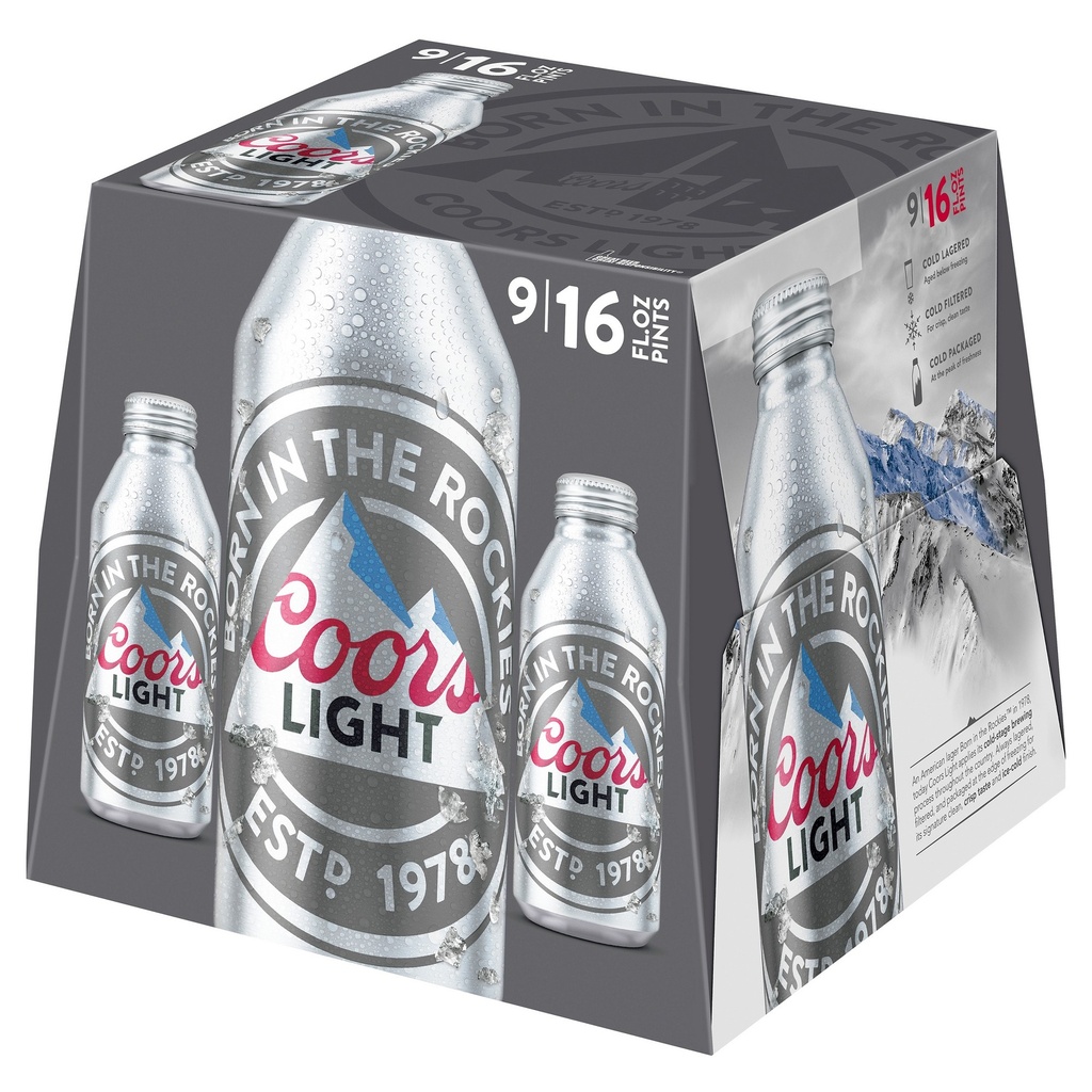 COORS LT ALU 16OZ CN 2/9
