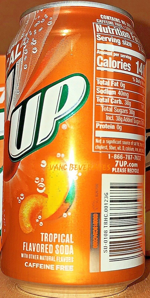 7UP TROPICAL 12OZ CAN  