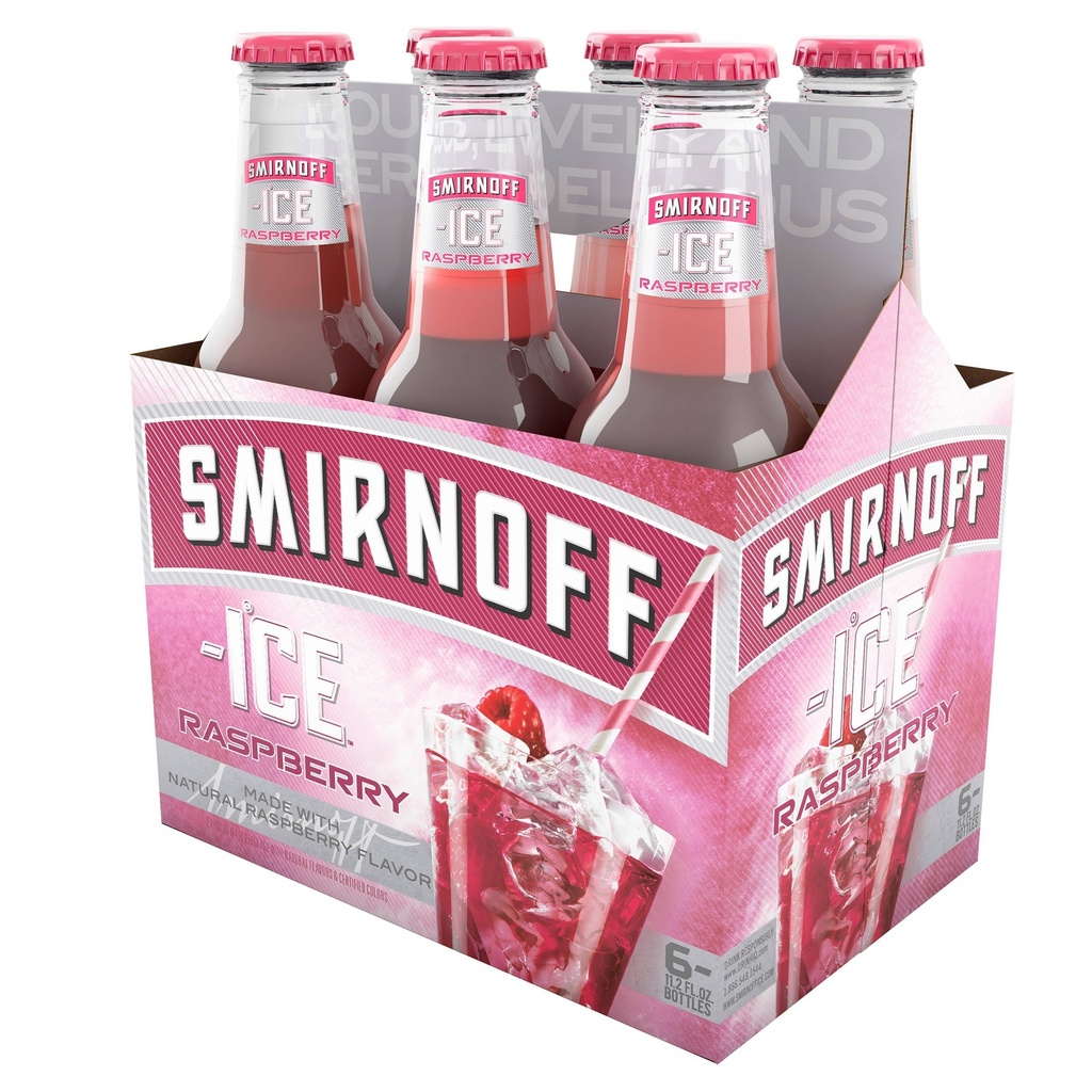 SMIRNOFF BLUE RASP 12OZ BOTTLE