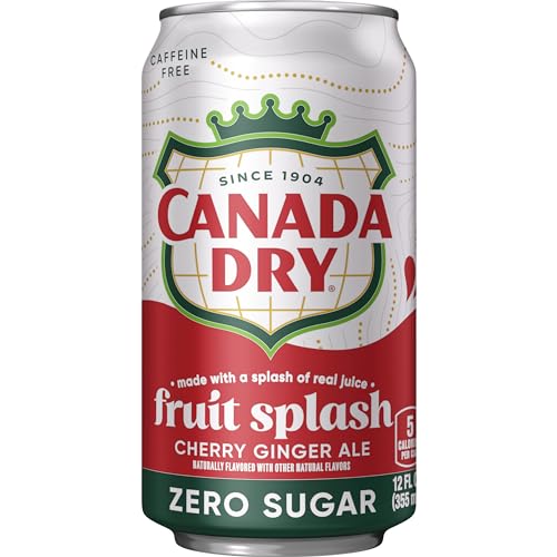 CANADA DRY CHERRY GIN FRUIT SPLASH ZERO 120Z 12PK CANS 