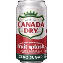 CANADA DRY CHERRY GIN FRUIT SPLASH ZERO 120Z CN 2/12 
