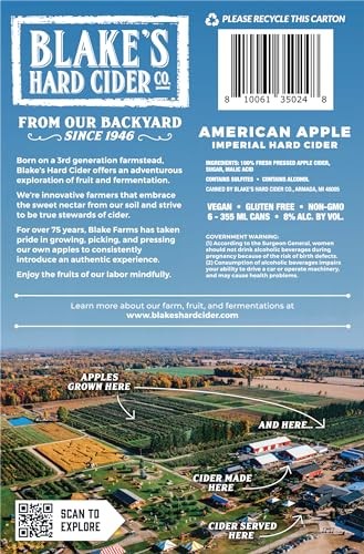 BLAKE'S APPLE CIDER 12OZ C 4/6