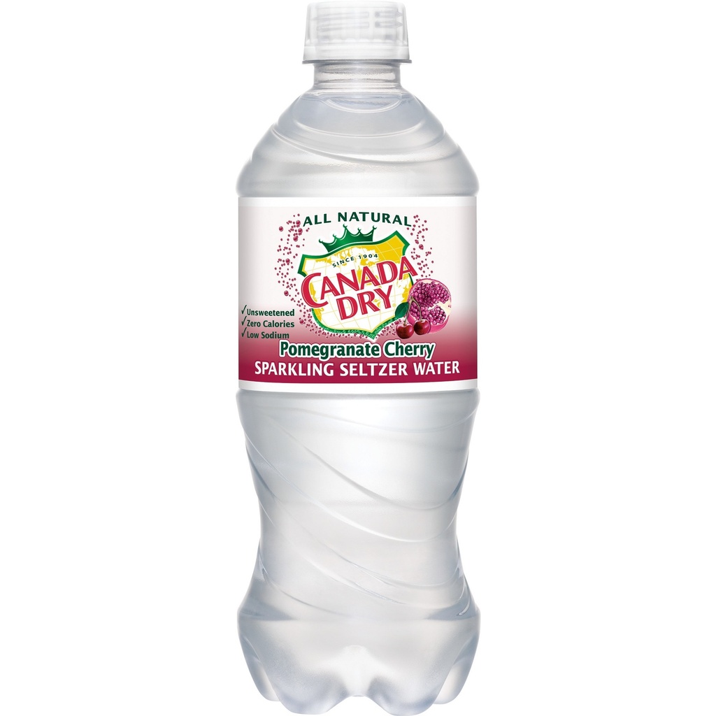 CANADA DRY SELTZERL POMOGRANATE CHERRY 20OZ BOTTLE