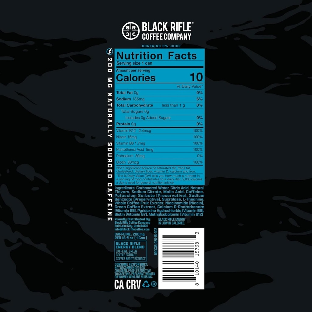 BLACK RIFLE ENERGY PROJ MANGO 16OZ CAN