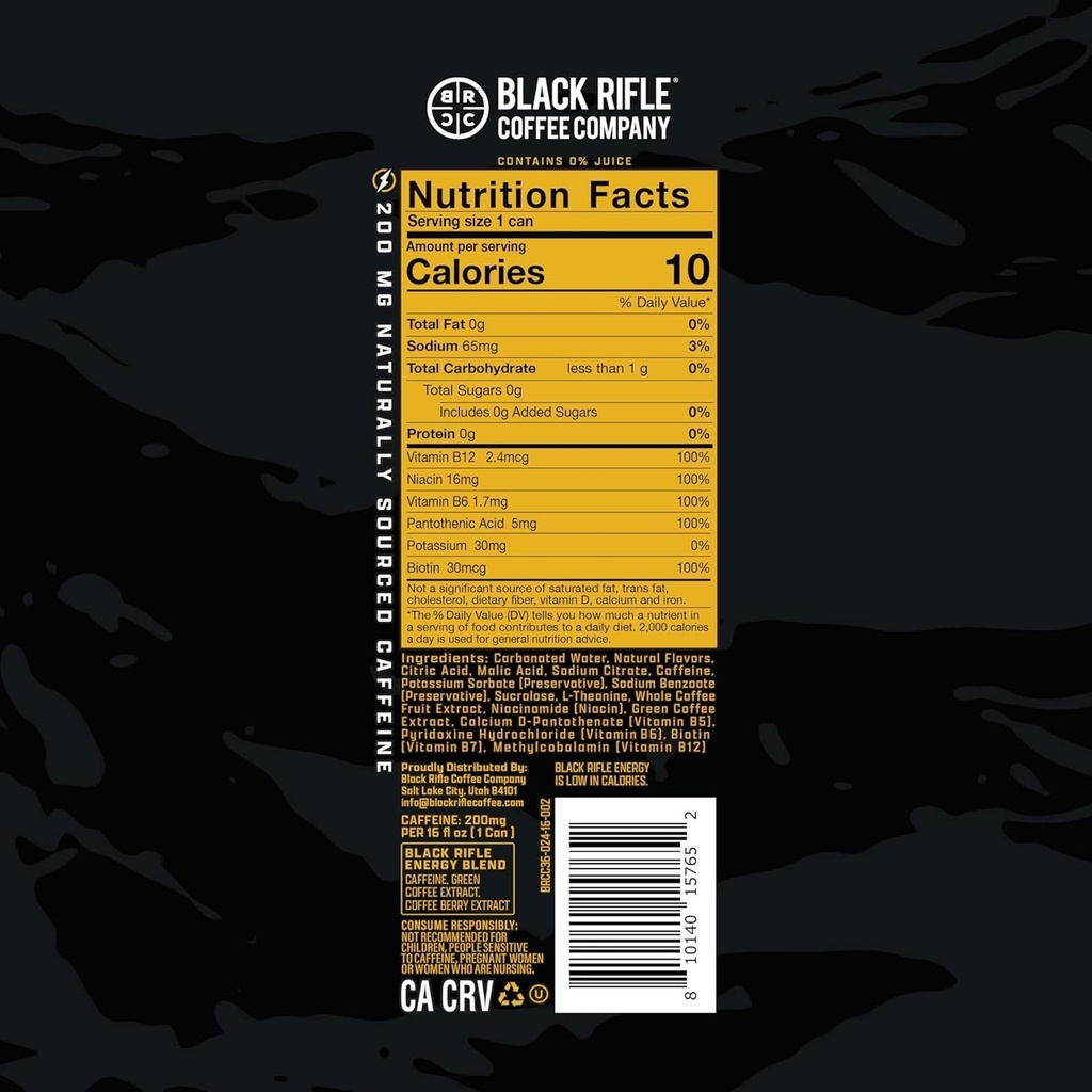 BLACK RIFLE ENERGY PROJ MANGO 16OZ CAN