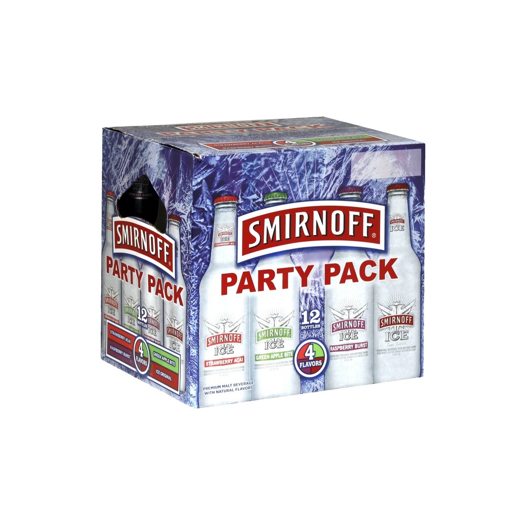 SMIRNOFF PARTY PK 12OZ 12PK BOTTLES