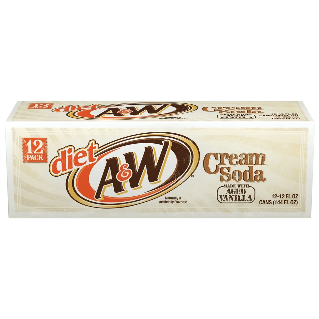 [110124] A & W DT CREAM 12OZ CN 4/6
