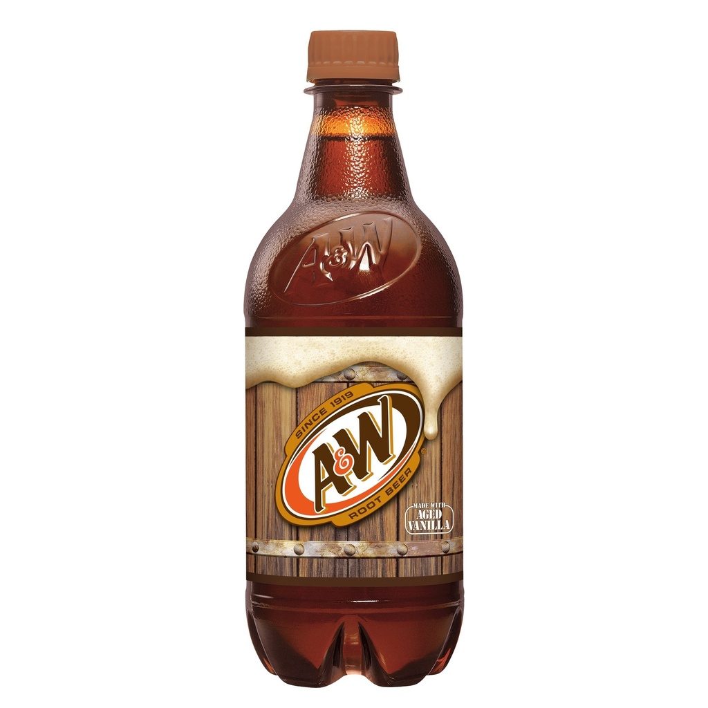 [815901] A & W ROOT BEER 20OZ BOTTLE