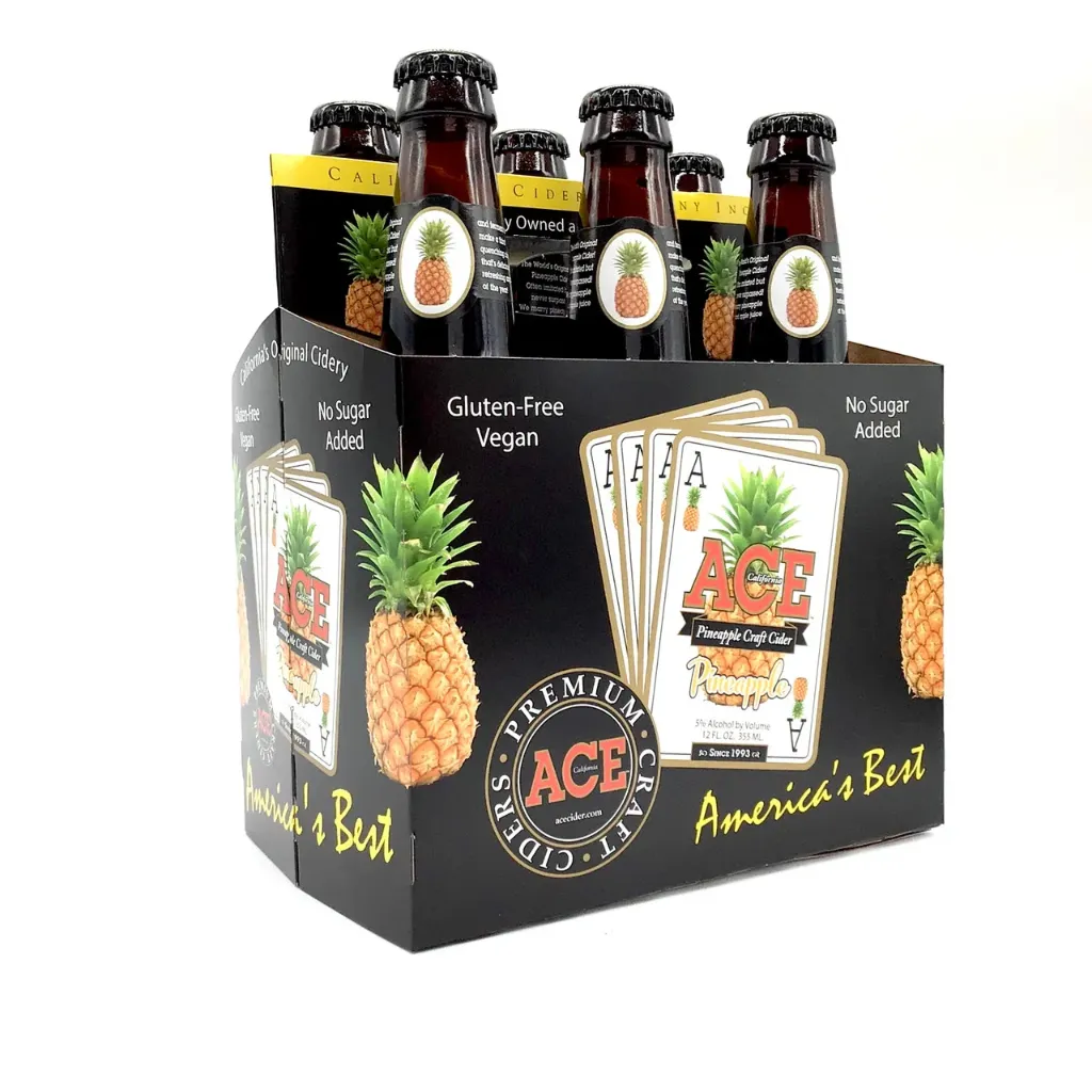 [256006] ACE PINEAPPLE CIDER 12OZ 6PK BOTTLES