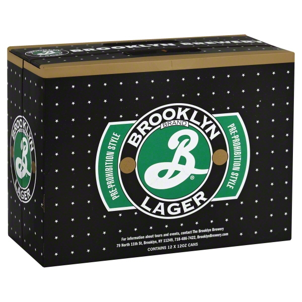 BROOKLYN LAGER 12OZ CN 2/12