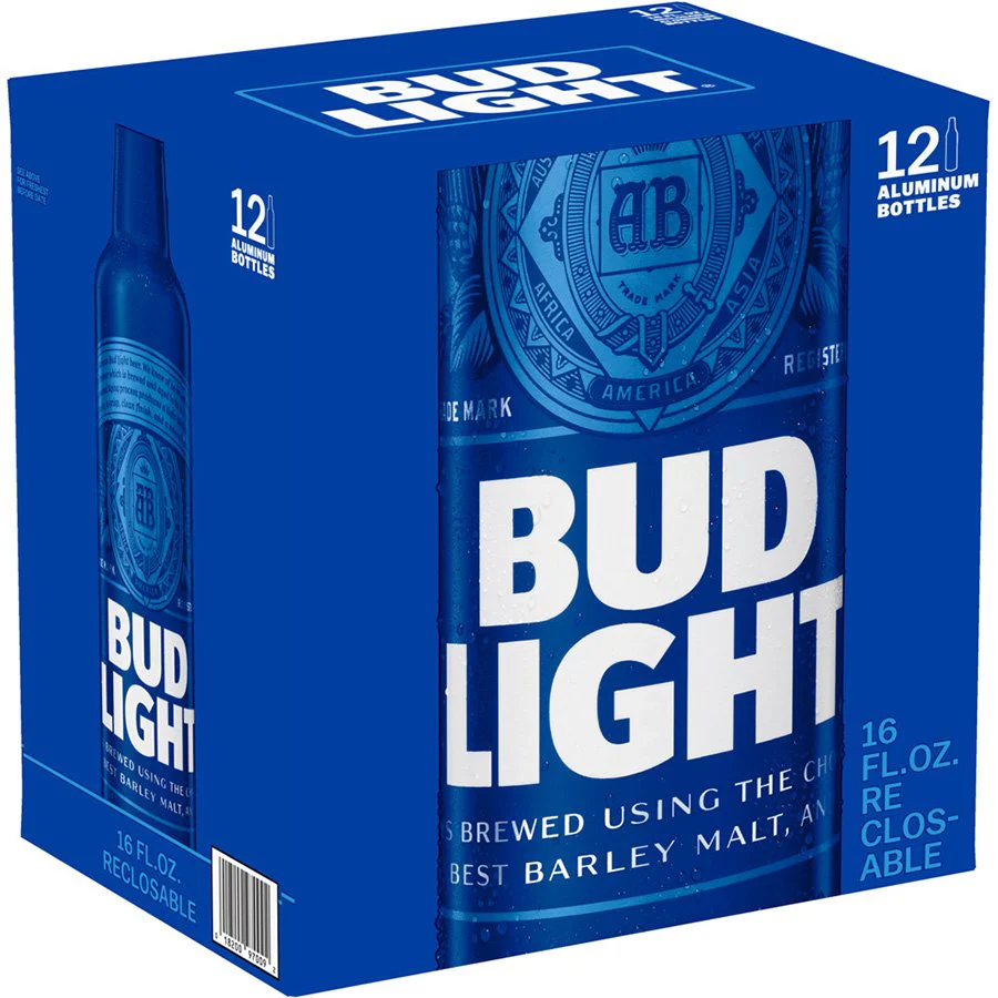 BUD LT ALU 16OZ B 2/12PK