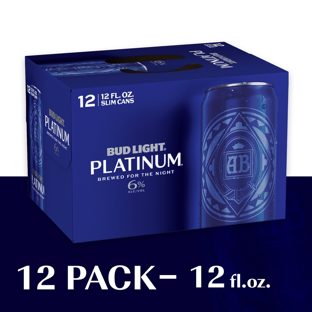 [168412] BUD LT PLATINUM 12OZ 12PK CANS