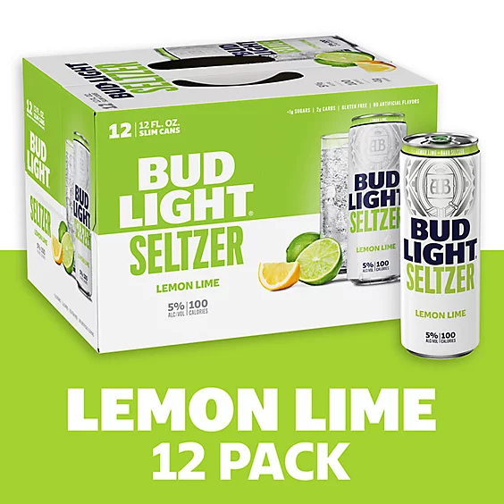 [9A9C12] BUD LT SELTZER LIME 12OZ 12PK CANS