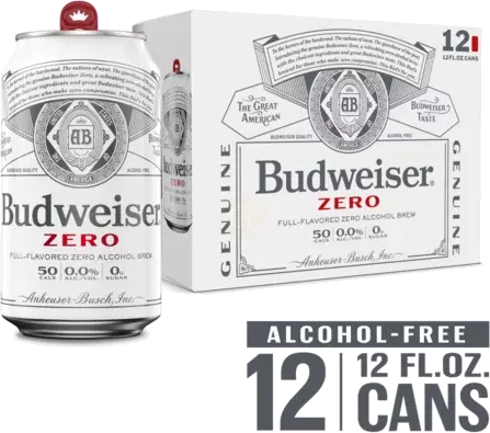 BUD ZERO 12OZ 12PK CANS