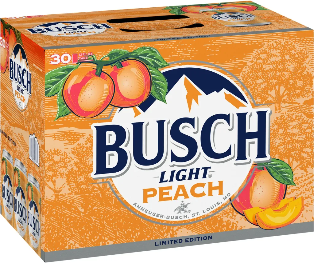 BUSCH LT PEACH 12OZ C 1/30