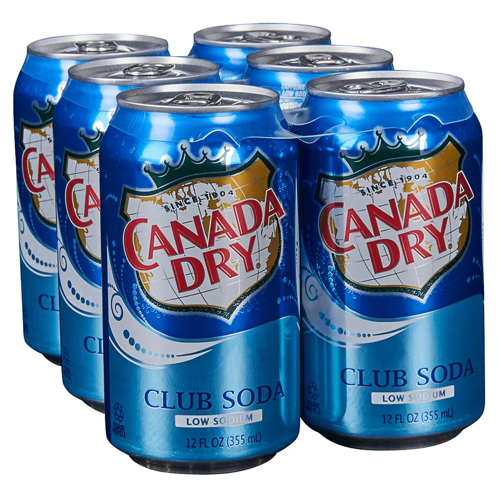 [174706] CANADA DRY CLUB 12OZ 6PK CANS