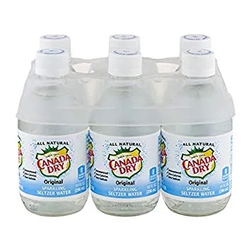 [179206] CANADA DRY SELTZERL 10OZ 6PK BOTTLES