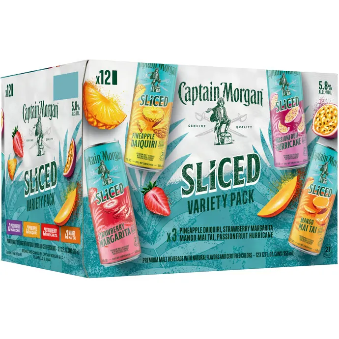 CAPTAIN MORGAN SLICED V-PK 12OZ 2/12