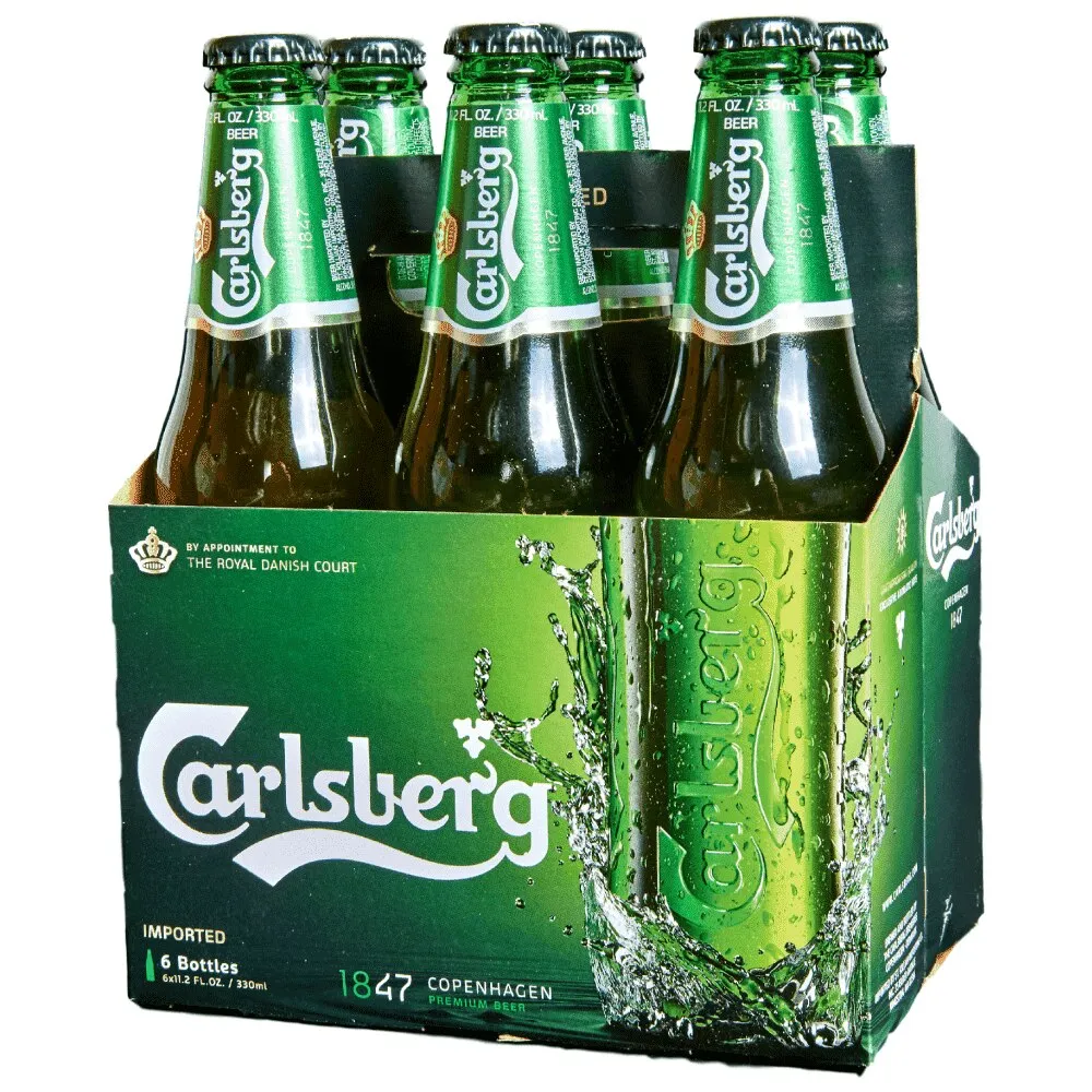 [182106] CARLSBERG 12OZ 6PK BOTTLES