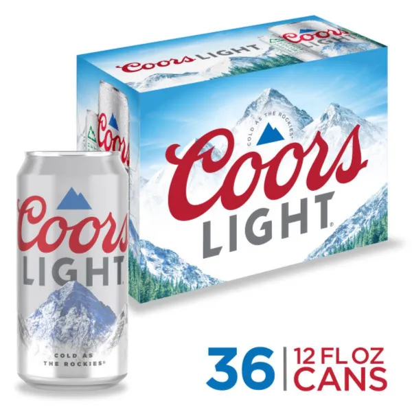 COORS LT 12OZ CN 36PK