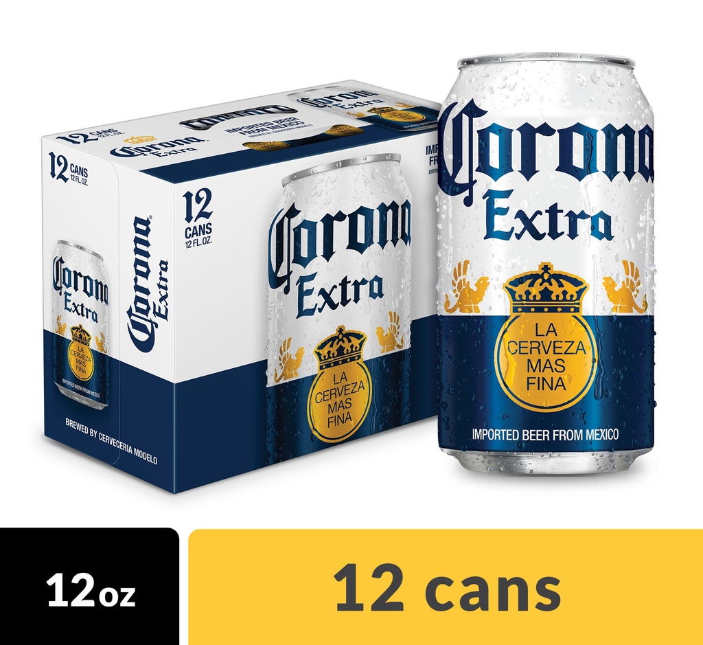 [814212] CORONA EXTRA 12OZ 12PK CANS