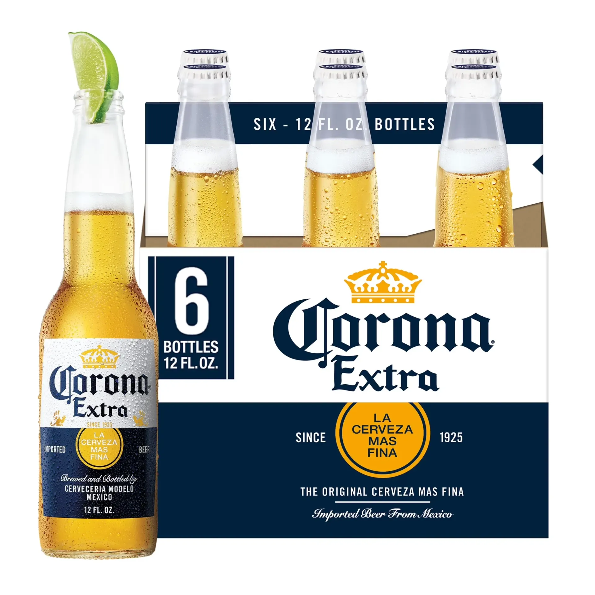 [204906] CORONA EXTRA 12OZ 6PK BOTTLES