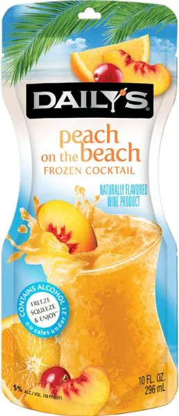 [207301] DAILY'S PEACH 10OZ POUCH 1/24