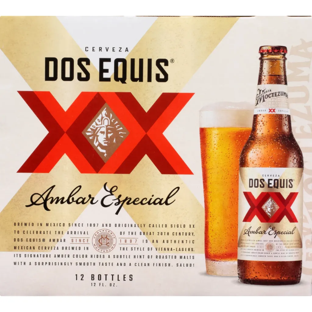 [687312] DOS EQUIS AMBER 12OZ 12PK BOTTLES