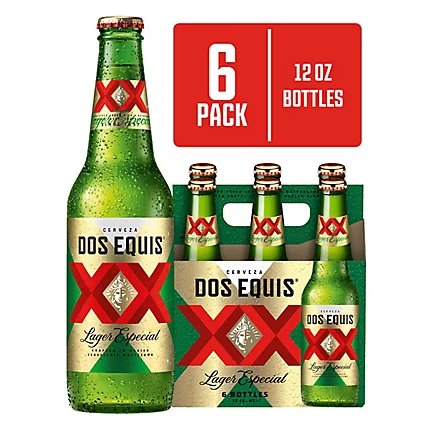 DOS EQUIS LAGER 12OZ 6PK BOTTLES