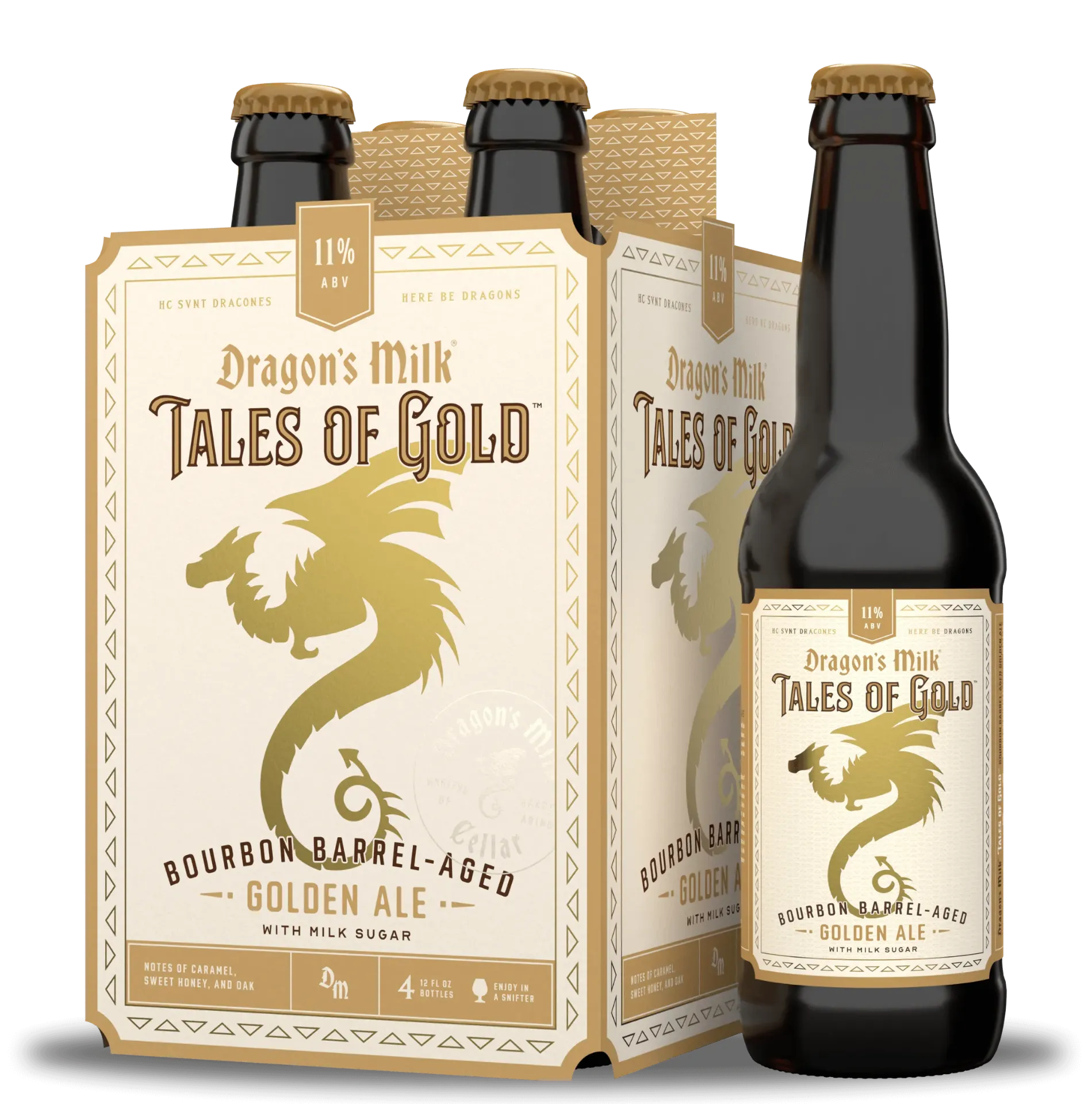 DRAGON'S MILK GOLDEN ALE 12OZ 4PK BOTTLES