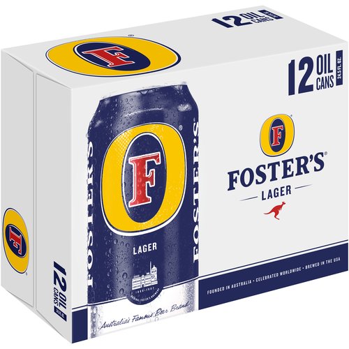 [6557] FOSTERS LAGER 25.4OZ CAN CN 1/12 (Blue)
