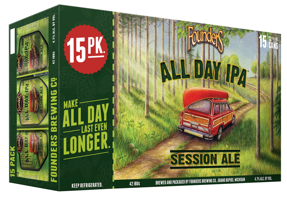 FOUNDERS ALL DAY 12OZ C 15PK