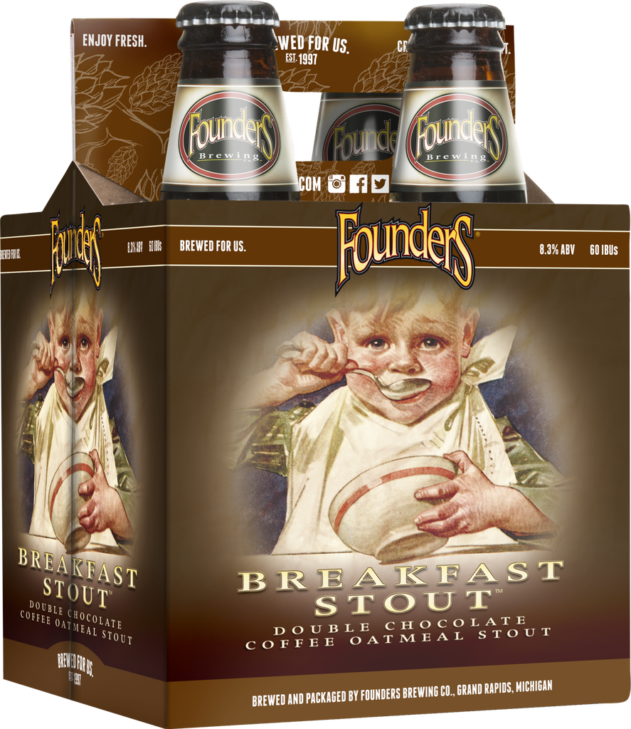 [157204] FOUNDERS BREAKFAST STOUT 12OZ 4PK BOTTLES
