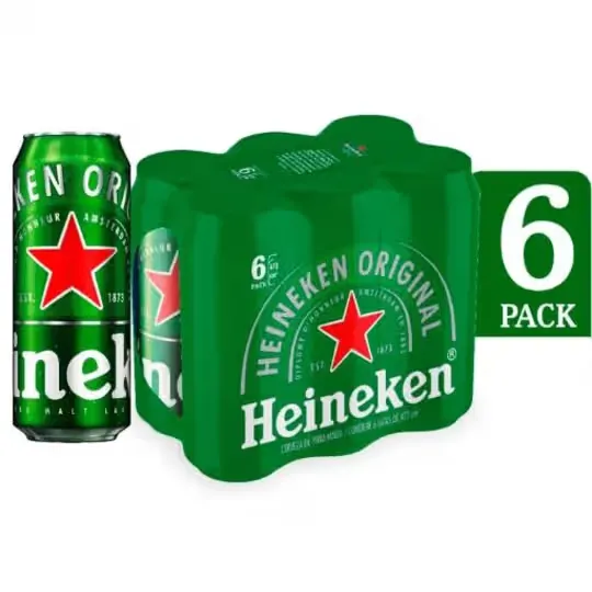 [257106] HEINEKEN 12OZ 6PK CANS