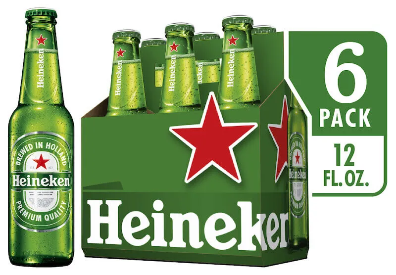 [257306] HEINEKEN 12OZ 6PK BOTTLES