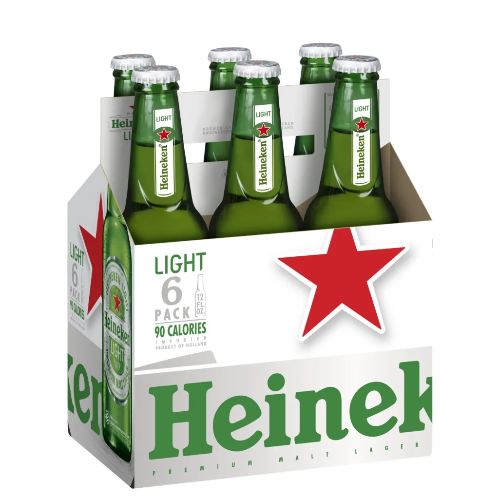 HEINEKEN LT 12OZ 6PK BOTTLES