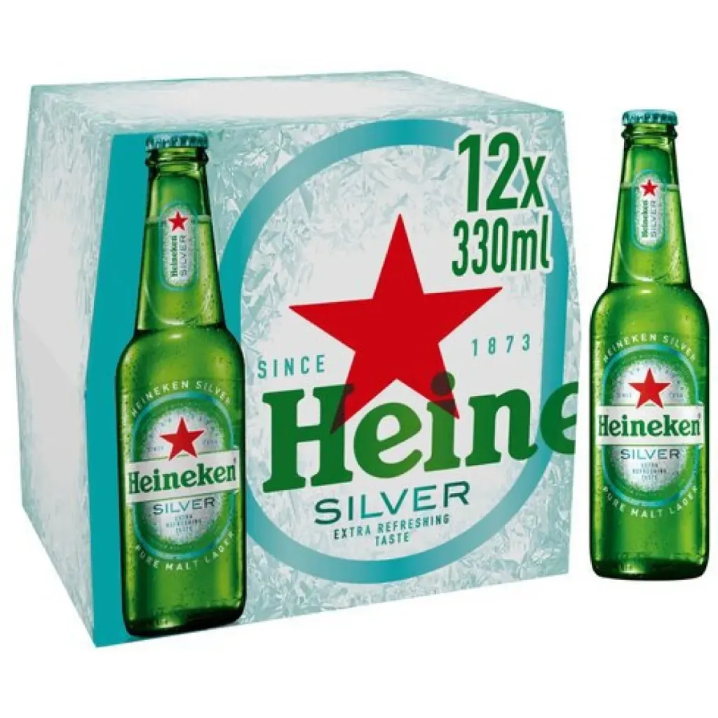 [9D2824] HEINEKEN SILVER 12OZ B 2/12
