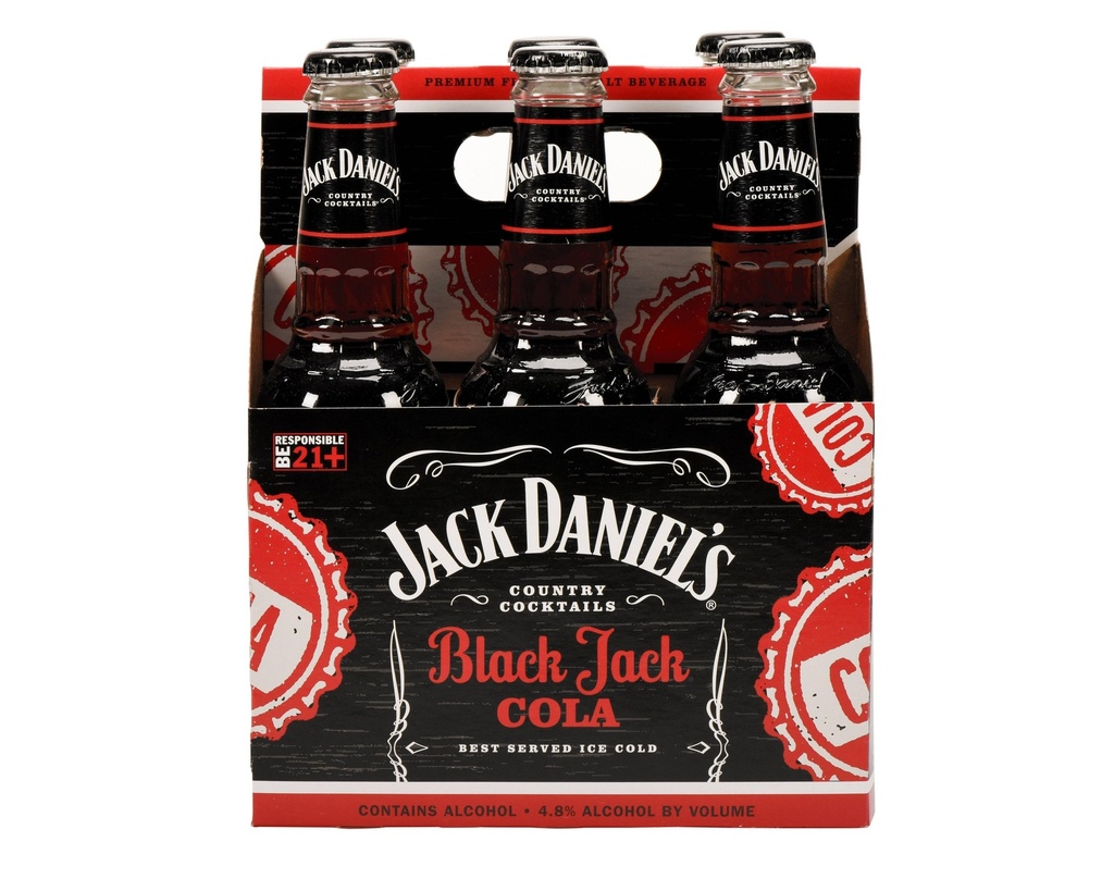 JACK DANIEL'S BLACK JACK COLA 10OZ B 4/6