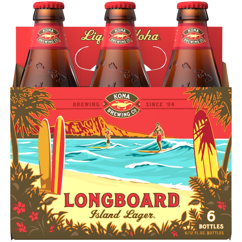 [107806] KONA LONGBOARD 12OZ 6PK BOTTLES