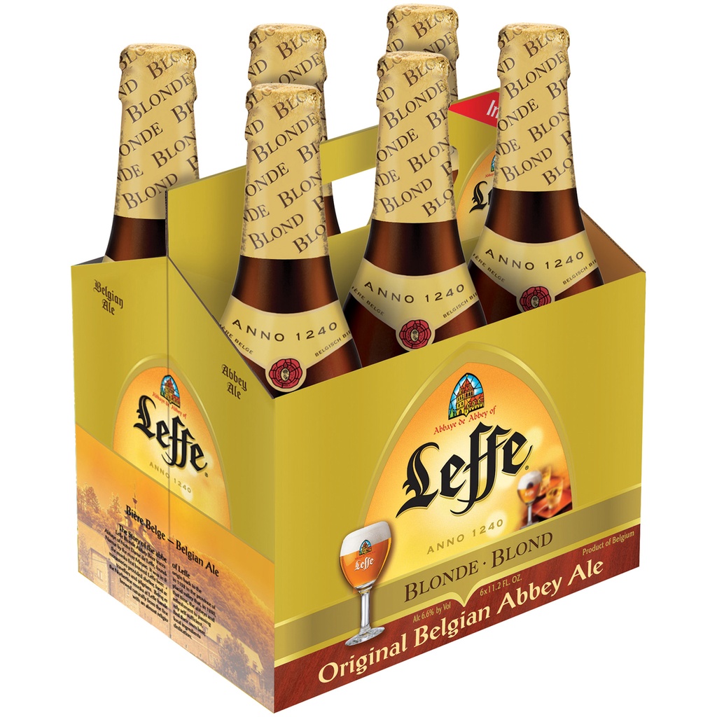 [808606] LEFFE BLONDE 11.2OZ 6PK BOTTLES