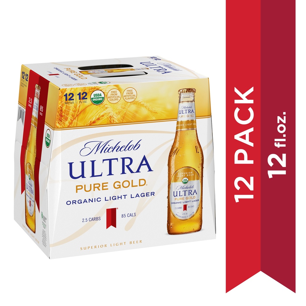 MICHELOB ULTR GOLD 12OZ 12PK BOTTLES