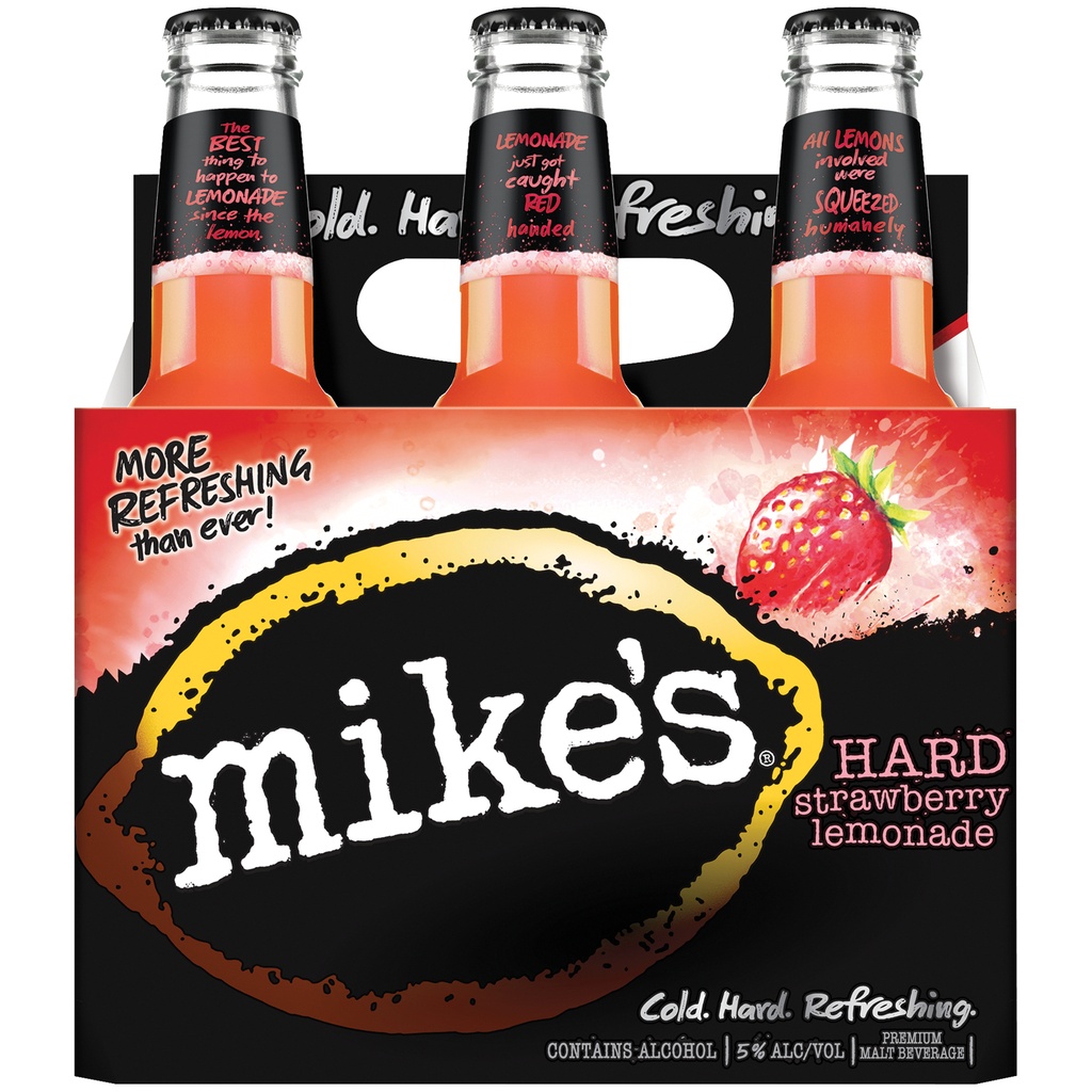 [122106] MIKE'S STRAWBERRY LEMONADE 11.2OZ 6PK BOTTLES