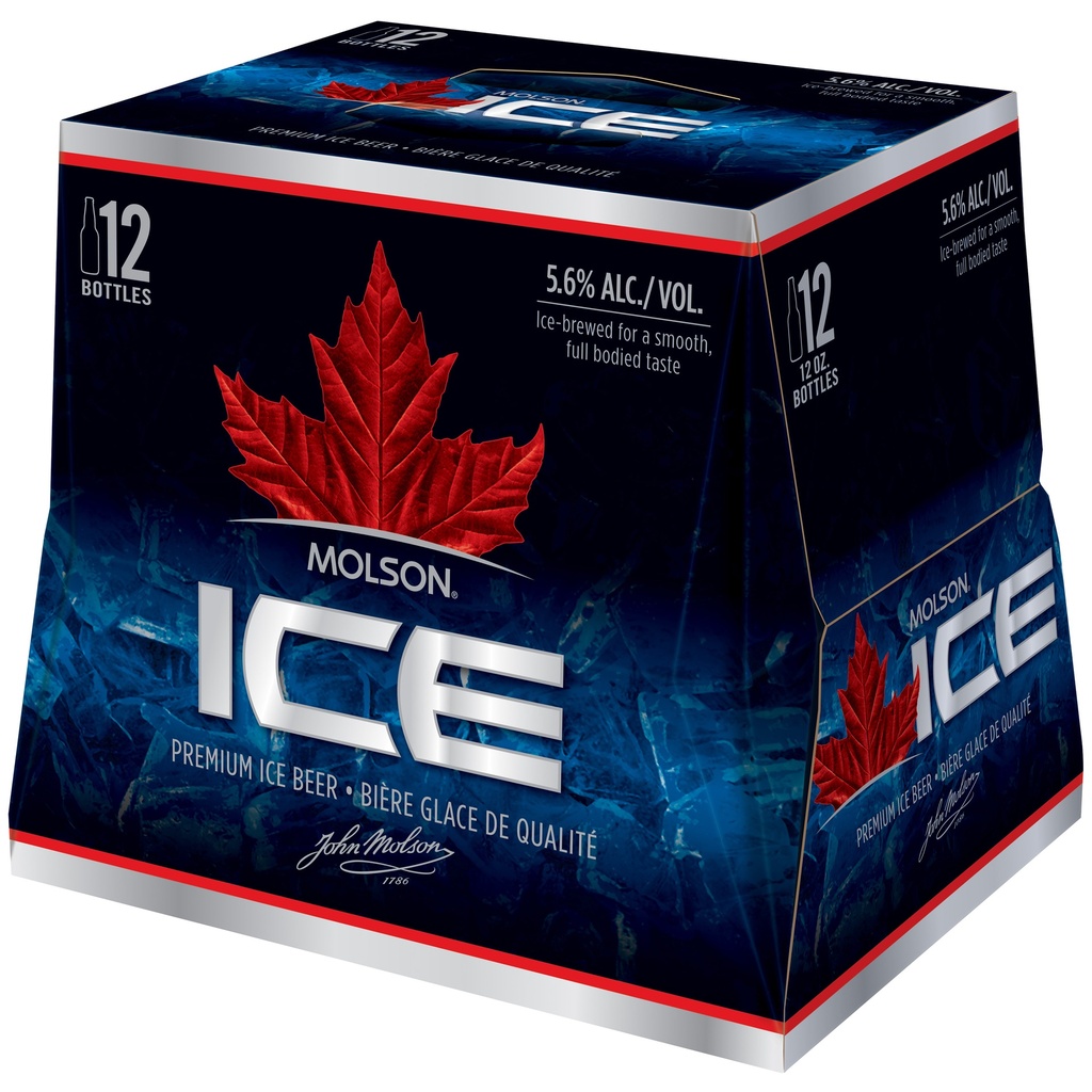 MOLSON ICE 12OZ 12PK BOTTLES