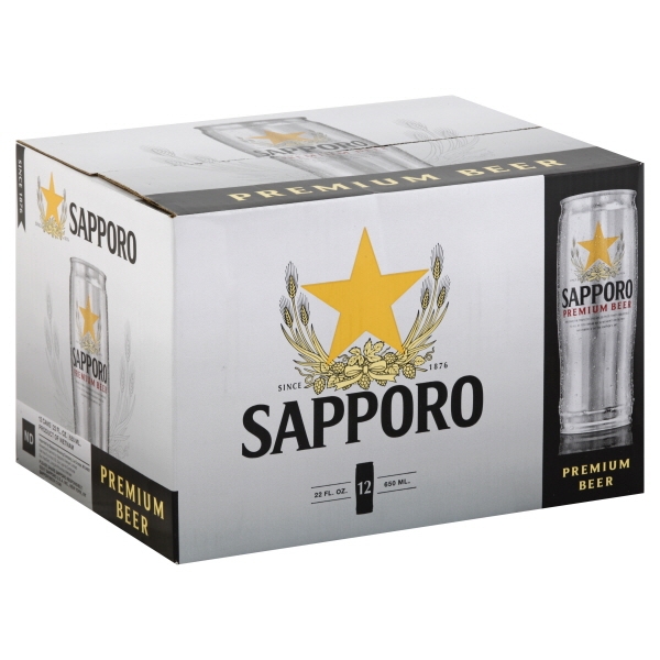 [407412] SAPPORO SILVER 22OZ CN 1/12