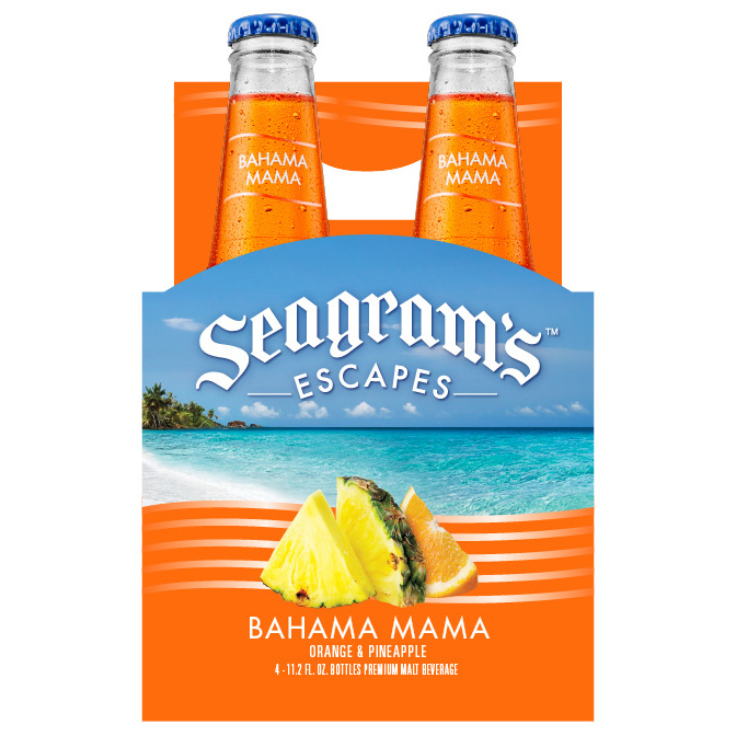 [9A5F04] SEAGRAM'S BAHAMA-MAMA 12OZ 4PK BOTTLES