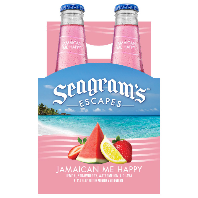 [152704] SEAGRAM'S JAMAICAN ME HAPPY 11.2OZ 4PK BOTTLES