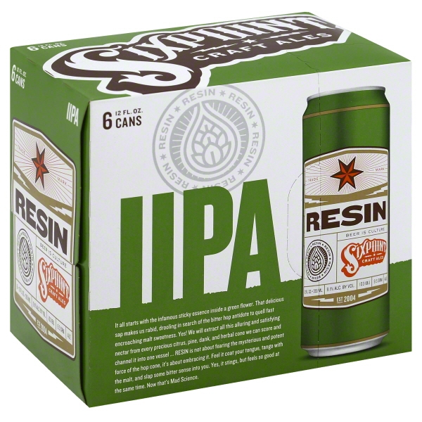 SIXPOINT RESIN 12OZ 6PK CANS
