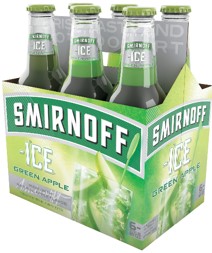 [763606] SMIRNOFF GREEN APPLE 12OZ 6PK BOTTLES
