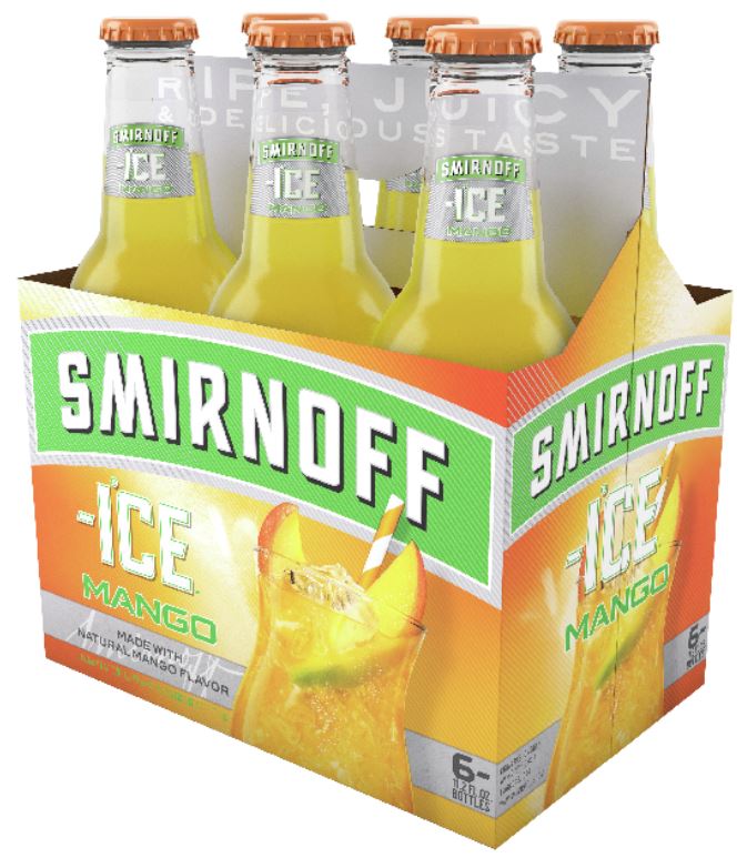 [791906] SMIRNOFF MANGO 12OZ 6PK BOTTLES